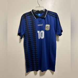 Adidas Argentina MARADONA 10 RETRO away Jersey 1994 world cup